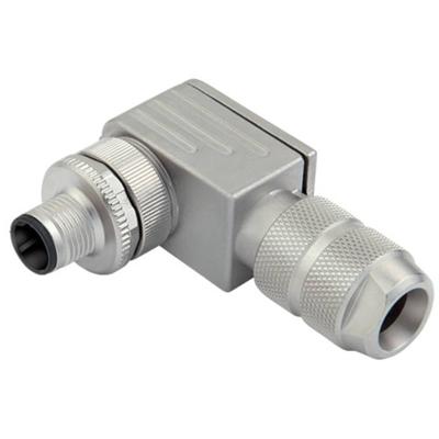 Weidmüller 1467850000 Sensor/actuator connector, niet geassembleerd M12 Aantal polen (sensoren): 4 Stekker, haaks 1 stuk(s)