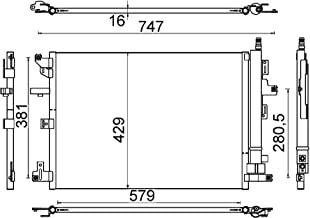 Condensor, airconditioning AC635000S Condensor, airconditioning AC635000S