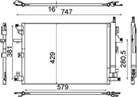 Condensor, airconditioning AC635000S - thumbnail