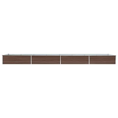 Plantenbak verhoogd 600x80x45 cm gegalvaniseerd staal bruin