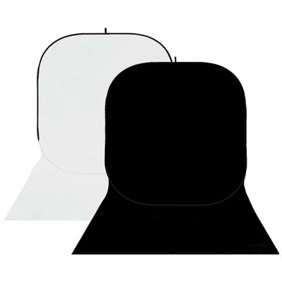 StudioKing background board bbt-01-20 wit/zwart 400x150 cm