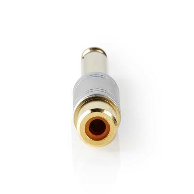 Audio-Adapter | 6,35 mm Male naar RCA Female | Metaal | Zilver