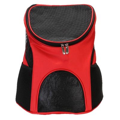 Portable opvouwbare nylon ademend pet carrier rugzak grootte: 33 x 30 x 24cm (rood)
