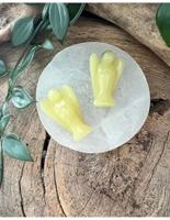 Edelsteen Engel Olijf Jade (35 mm) - thumbnail