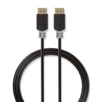 Nedis CCBW37000AT20 Displayport-kabel Displayport Male - Displayport Male 2,0 M Antraciet