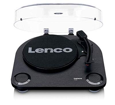 Lenco Draaitafel LS-40WD met ingebouwde luidsprekers | Semi-automatische opnamespeler met AUX, RCA | Hout