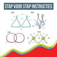 Clics Spaghetteez fusilli reuzenrad flexibele bouwstaafjes, 46dlg. - thumbnail