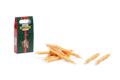 Beeztees Kerstkado Kauwstaven Kip hondensnack