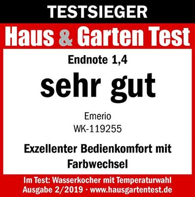 Emerio WK-119255.5 Waterkoker Zwart
