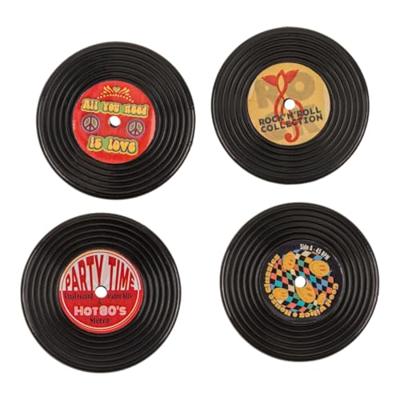 Koelkastmagneten LP 4,2x4,2cm set van 4