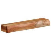 Wandschappen 2 st 60x17x8 cm massief acaciahout - thumbnail