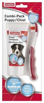 Tandpasta & Borstel Combipack Puppy hond Beaphar - Beaphar Tandpasta & Borstel Combipack Puppy hond Beaphar - Beaphar