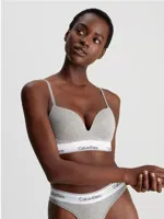 Calvin Klein Push-Up Plunge bh met beugel - Katoen modal - Ademend materiaal - Diep uitgesneden - thumbnail