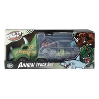 Dino Transporter met Monstertrucks - thumbnail