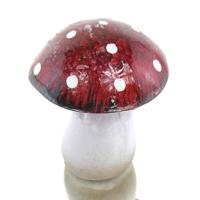 Beeld Paddenstoel terracotta H8,4cm - thumbnail