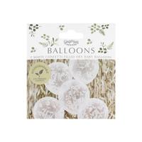 Ginger Ray BAB-125 Botanical Baby Confetti Ballonnen - thumbnail