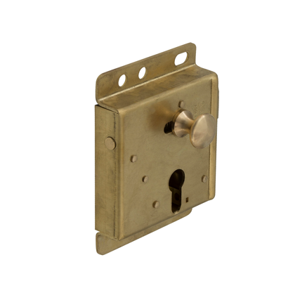 Nemef 1640K/5 Ls Opleg dagschootslot | DM43mm | slotkast messing 100x137mm | 1 toers | DR 3 | draairichting: links - 9164055002