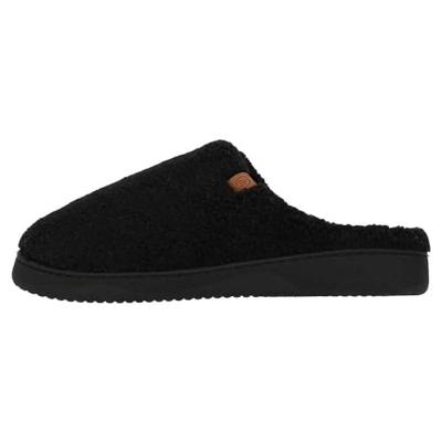 Warme teddy heren slippers - Heren pantoffels met stevige zool - Wollen slippers