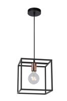 Lucide ARTHUR - Hanglamp - 1xE27 - Zwart - thumbnail