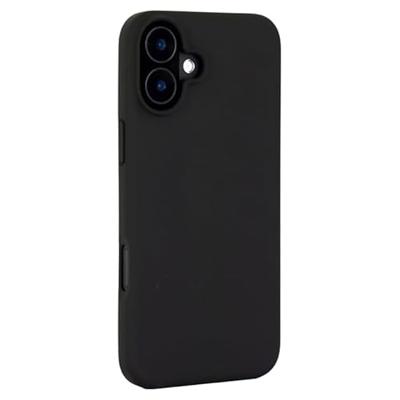 JT Berlin SilikonCase Steglitz Backcover Apple iPhone 16 Plus Zwart Inductieve lading, MagSafe compatible