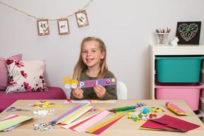 Lena Knutselkoffer Roze 400 stuks