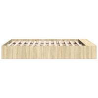Bedframe bewerkt hout sonoma eikenkleurig 90x190 cm - thumbnail