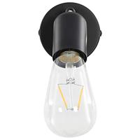 VidaXL Spotlights 2 st met filament peren 2 w e27 zwart - thumbnail