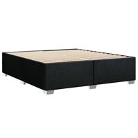 Bedframe zonder matras stof zwart 200x200 cm - thumbnail