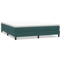 Boxspringbed zonder matras 180x220 cm fluweel donkergroen - thumbnail