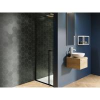 Nisdeur Riho Lucid GD101 Omkeerbaar Verstelbaar Aluminium 200x100 cm Mat Zwart - thumbnail
