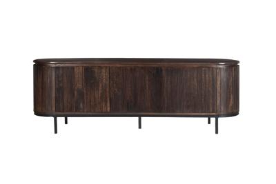 Livingfurn TV-meubel 'Noor' Mangohout, 170cm, kleur Walnoot