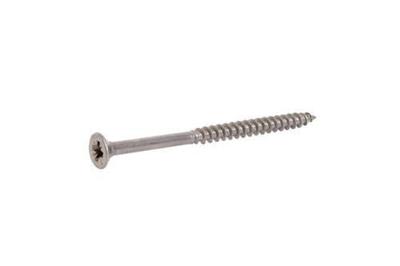 4tecx Platverzonkenkopschroef Pozidriv RVS 6x60 Deeldraad - VE=100 - 4095400258