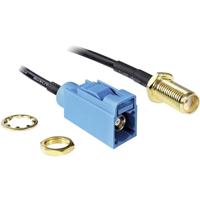 Delock WiFi-antenne Verlengkabel [1x SMA-bus - 1x SMBA-(FAKRA) Z bus] Zwart - thumbnail