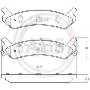 Remblokken set 36754