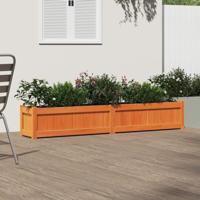 Plantenbak 180x31x31 cm massief grenenhout waxbruin - thumbnail