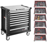 Facom jet gereedschapswagen 8 laden m4a | met 6 gevulde laden | zwart - jetcm215gbnl - thumbnail