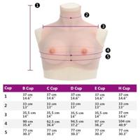 Borstprothese C-cup silicone Kaukasisch - thumbnail