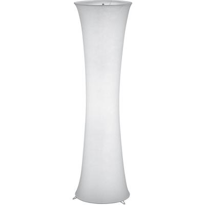 LED Vloerlamp Mat Wit Aluminium met E27 Fitting - Ronde Design