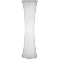 LED Vloerlamp Mat Wit Aluminium met E27 Fitting - Ronde Design - thumbnail