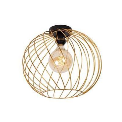 Lucide DANZA - Plafonnière - Ø 40 cm - 1xE27 - Mat Goud / Messing