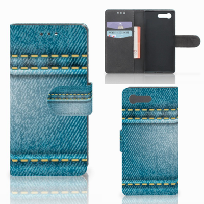 Sony Xperia X Compact | Wallet Case | met Pasjes | Jeans Sony Xperia X Compact | Wallet Case | met Pasjes | Jeans