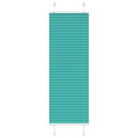 VidaXL Plissé rolgordijn 40x150 cm stofbreedte 39,4 cm petrol groen - thumbnail