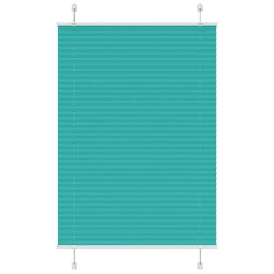 VidaXL Plissé rolgordijn 90x150 cm stofbreedte 89,4 cm petrol groen VidaXL Plissé rolgordijn 90x150 cm stofbreedte 89,4 cm petrol groen