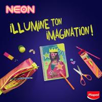 Grafietpotlood maped neon koker 72 stuks assorti - thumbnail