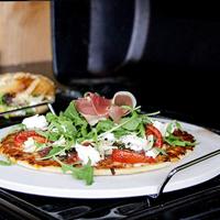 Krumble BBQ Pizzasteen voor oven en barbecue - Diameter 38 cm - thumbnail