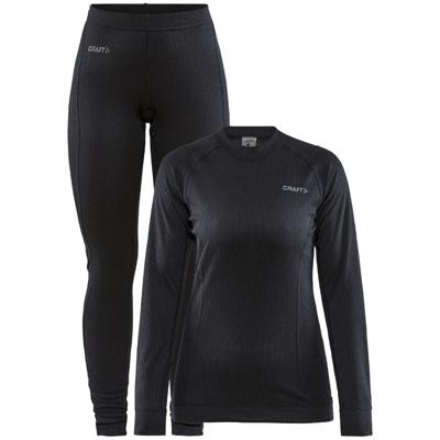 Craft Baselayer Set Thermoset Dames Black XS