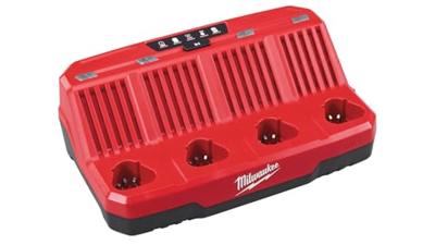 Milwaukee M12 C4 4 bay lader Li-Ion M12™ - 4932430554