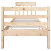 Bedframe massief hout 75x190 cm - thumbnail