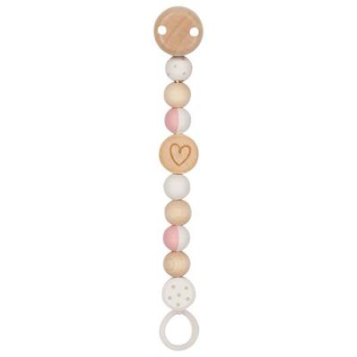 Goki houten speenketting hart