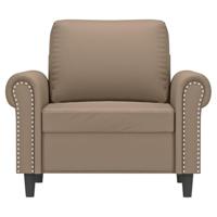 Fauteuil 60 cm kunstleer cappuccinokleurig - thumbnail